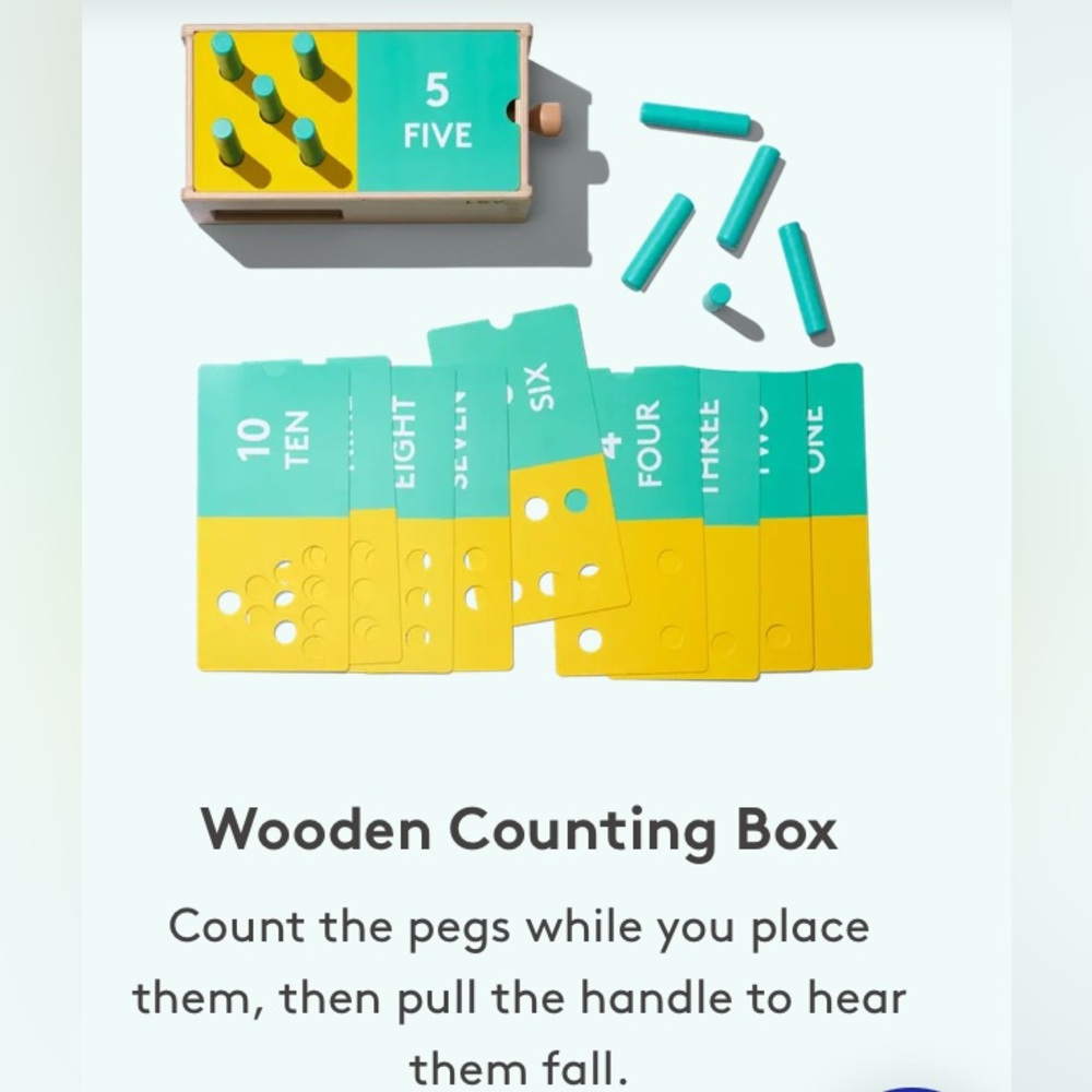 Wooden Counting Box by